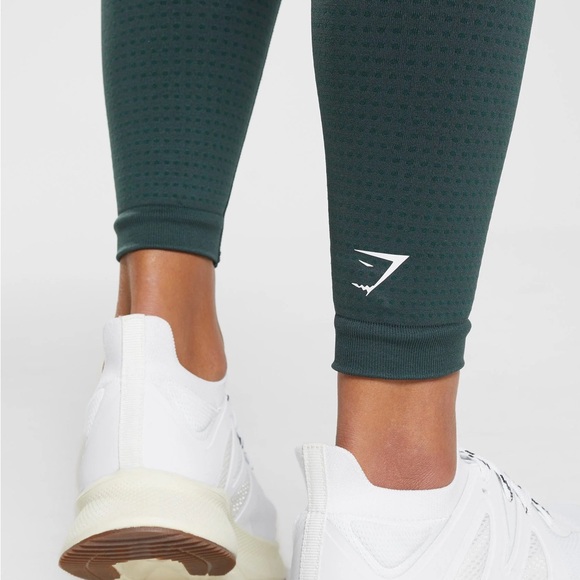 Dark Green Gym Shark Leggings - Picture 7 of 8